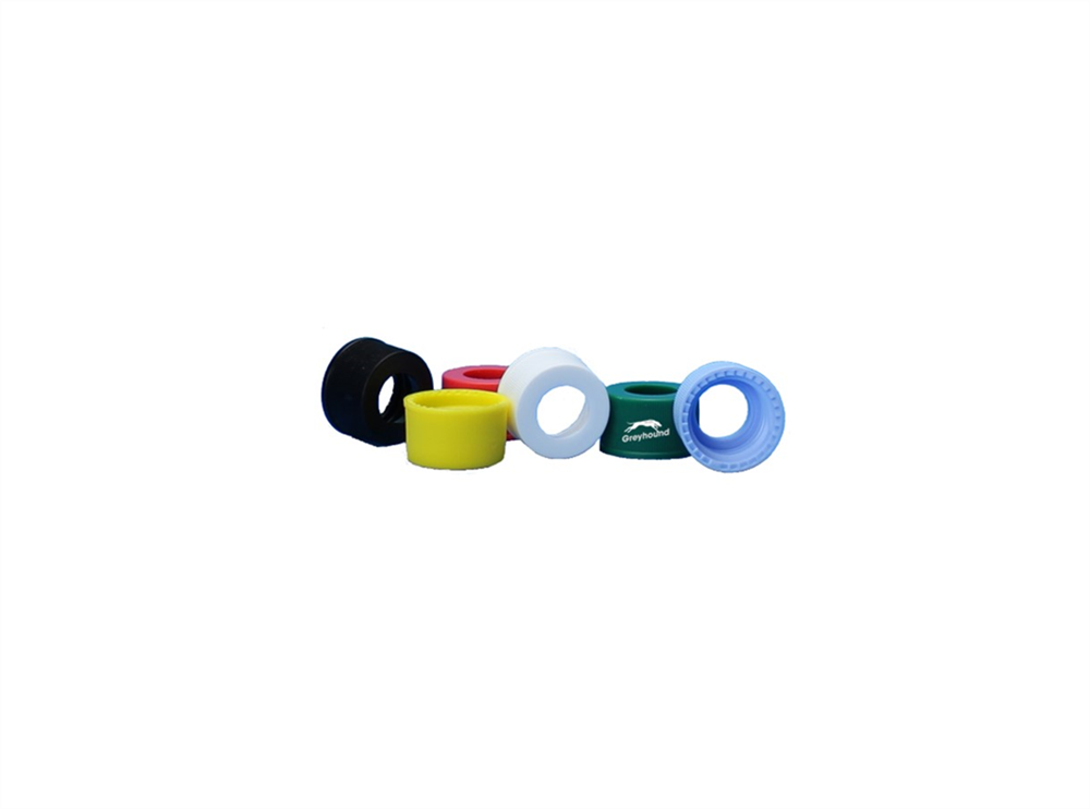 Picture of 10-425 Open Hole Screw Cap, Green Polypropylene